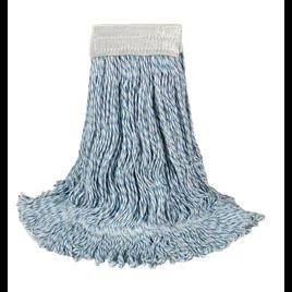 Mop Head Large (LG) Blue Synthetic Fiber Wide Band 1/Each