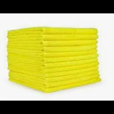 Cleaning Cloth 12X12 IN 30GM Microfiber Yellow 12 Count/Pack 20 Packs/Case 35 Cases/Pallet