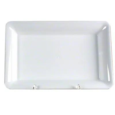 WNA Serving Tray 8X10 IN Plastic White Rectangle 25/Case