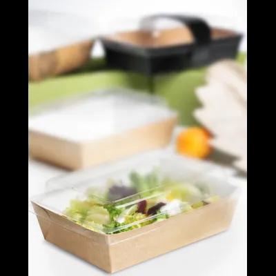 Salad Take-Out Box Base 9X6.5X1.5 IN Corrugated Cardboard Kraft Square 200 Count/Case