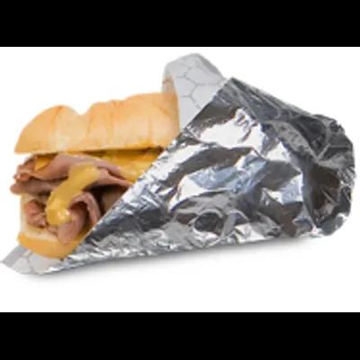 Bagcraft® Sandwich Wrap Sheet 10.5X14 IN Paper Silver Insulated 2000/Case