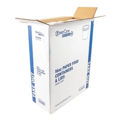 Food Container Base 16 OZ Polyethylene Coated Paperboard Kraft 500/Case