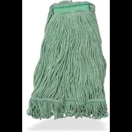 Mop Head Large (LG) Green Looped Antimicrobial Wide Band 1/Each