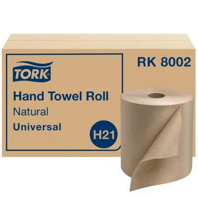 Tork Roll Paper Towel H21 7.875IN X800FT Kraft Standard Roll Embossed Refill 1.925IN Core Diameter 6 Rolls/Case