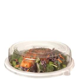 Lid Dome 9X1.5 IN 1 Compartment RPET Clear Round For Plate Unhinged 300/Case