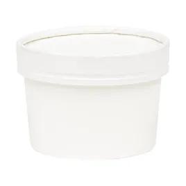 Soup Food Container Base & Lid Combo 10 OZ White Plain 250/Case