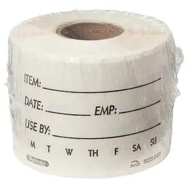 Item Date Use By Food Rotation Label 2X3 IN White Rectangle Dissolvable 250/Roll