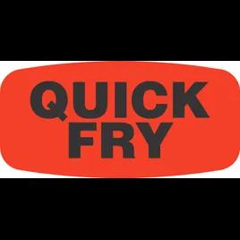 Quick Fry Label 0.625X1.25 IN Oval 1000/Roll