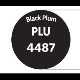 Black Plum PLU#4487 Label 1.5 IN Black White Round 500/Roll