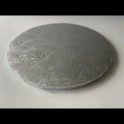 Cake Board 26X0.5 IN Silver Round 12/Case