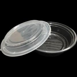 Take-Out Container Base 16 OZ Black Round Microwave Safe 150/Case