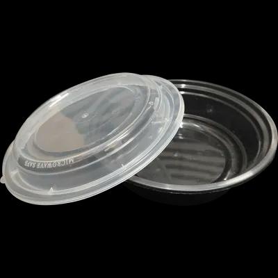 Take-Out Container Base 16 OZ Black Round Microwave Safe 150/Case