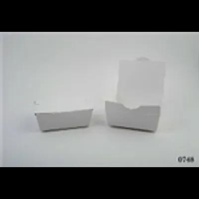 ChampPak #8 Take-Out Box Tuck-Top 6X4.75X2.5 IN Clay-Coated Paperboard White Rectangle 300/Case