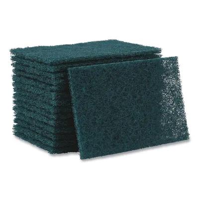 Boardwalk® Scouring Pad 6X9 IN Heavy Duty Green 15/Case