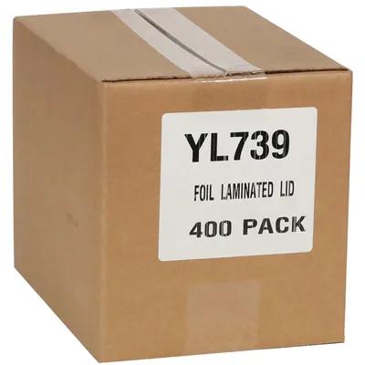 Lid Flat 8.4X6.3 IN Paperboard White Silver Rectangle For Container Laminated 500/Case