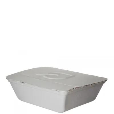 Folia Take-Out Container Fold-Top 8X7X2 IN Sugarcane White Rectangle 150/Case