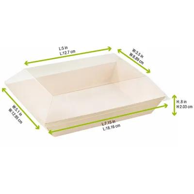 Lid Dome 5.11X7.08X0.78 IN PET Clear Rectangle For Container Freezer Safe 100 Count/Pack 1 Packs/Case 100 Count/Case