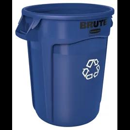 Brute® 1-Stream Recycling Bin 25.98X21.92X27.25 IN 32 GAL Blue Resin Food Safe 1/Each