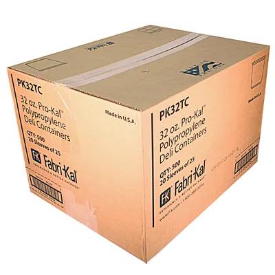 Deli Container Base 32 OZ PP Clear 500/Case