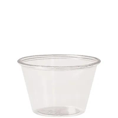 Solo® Ultra Clear™ Cold Souffle & Portion Cup 4 OZ PET Clear Round 2500/Case