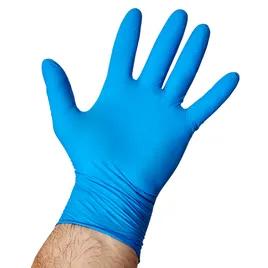 Victoria Bay Gloves Medium (MED) Blue Vinyl Disposable Powder-Free 100 Count/Pack 10 Packs/Case 1000 Count/Case