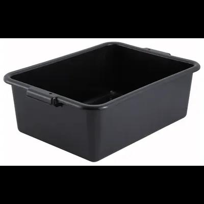 Dish Box 21.5X15X7 IN Black Plastic Standard Weight 1/Each