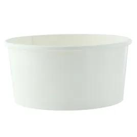 Food Container Base 33 OZ Paper White Round Grease Resistant 45 Count/Pack 8 Packs/Case 360 Count/Case