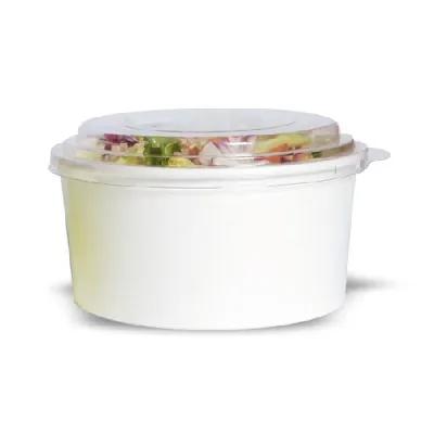 Food Container Base 33 OZ Paper White Round Grease Resistant 45 Count/Pack 8 Packs/Case 360 Count/Case