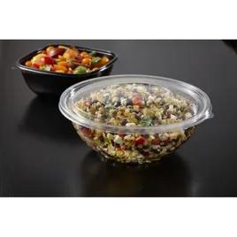 Lid Flat 9.25X0.38 IN 1 Compartment PET Clear Round For 24-32-48 OZ Bowl Unhinged 100/Case