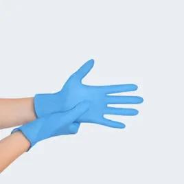 Gloves Small (SM) Blue Nitrile Powder-Free 100 Count/Pack 10 Packs/Case 1000 Count/Case