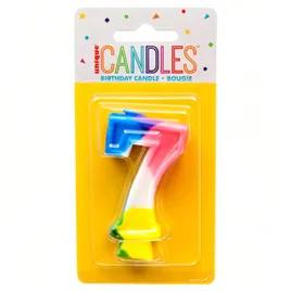 Candle Multicolor #7 6/Pack