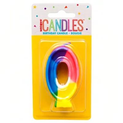 Candle Multicolor #0 6/Pack