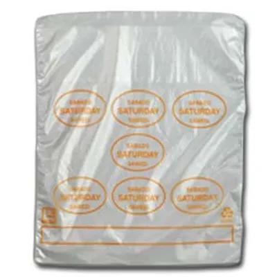 Bag 6.5X7+1.5 IN Printed Saturday High Density Portion Bag 2000/Case