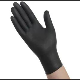 General Purpose Gloves Medium (MED) Black Nitrile Rubber 1000/Case