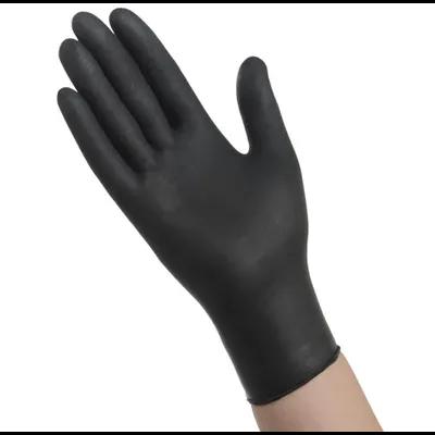 General Purpose Gloves Medium (MED) Black Nitrile Rubber 1000/Case