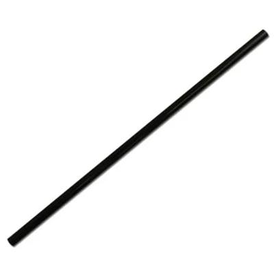 Jumbo Straw 5.75 IN Black Unwrapped 250 Count/Pack 10 Packs/Case 2500 Count/Case