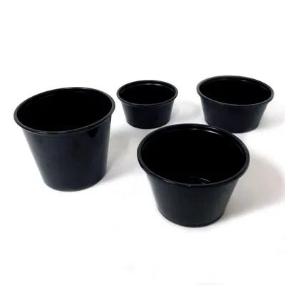 Victoria Bay Souffle & Portion Cup 3.25 OZ PP Black 125 Count/Pack 20 Packs/Case 2500 Count/Case