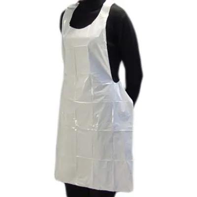 Apron Large (LG) 46X28 IN White 1MIL Boxed 100/Box