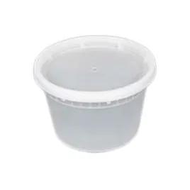 Deli Container Base & Lid Combo 16 OZ Clear 25 Count/Pack 10 Packs/Case 250 Count/Case