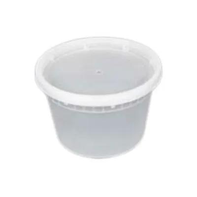 Deli Container Base & Lid Combo 16 OZ Clear 25 Count/Pack 10 Packs/Case 250 Count/Case