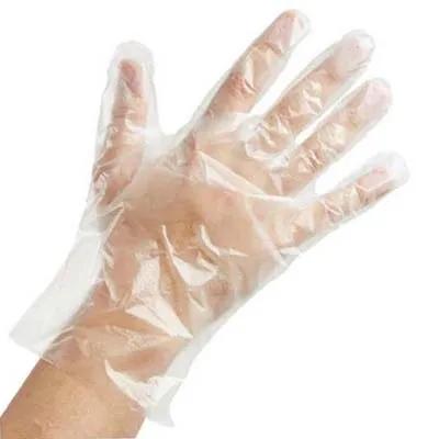 Gloves Large (LG) Clear Embossed Cast Polyethylene (PE) Disposable 200 Count/Pack 10 Packs/Case