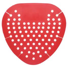 Urinal Screen Cherry Red Vinyl 12 Count/Pack 6 Packs/Case 72 Count/Case