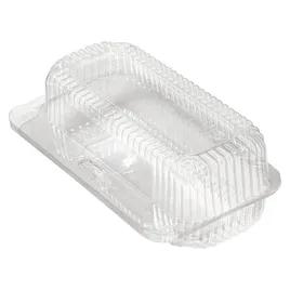 Hot Dog Take-Out Container Hinged With Dome Lid 6.5X3.93X2.5 IN OPS Clear Rectangle 250/Case
