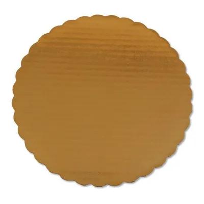 Cake Circle 10 IN Gold Scalloped 200/Case