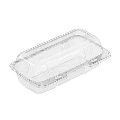 Polar Pak® Hoagie & Sub Take-Out Container Hinged 8.83 IN PET Clear Rectangle 250/Case