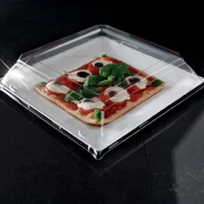 Lid Dome 11 IN PET Clear Square For Plate Unhinged 120/Case