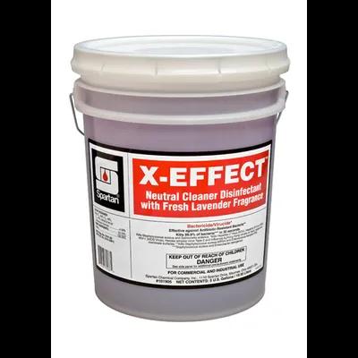 X-EFFECT® Fresh Lavender One-Step Disinfectant 5 GAL Mild Acid 1/Pail