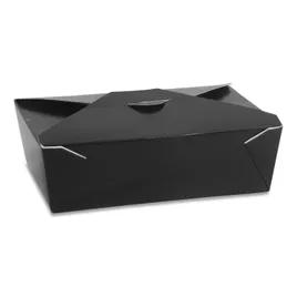 Bio-Pak® #3 Take-Out Container Fold-Top Black 200/Case