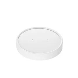 Lid Single Wall Poly-Coated Paper White Spiral For Bowl 1000/Case