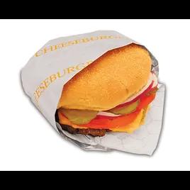 Bagcraft® Cheeseburger Foil Sheets 14X10 IN Foil-Lined Paper Honeycomb 2000/Case